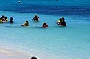 Relaxing on Michaelmas Cay's beach